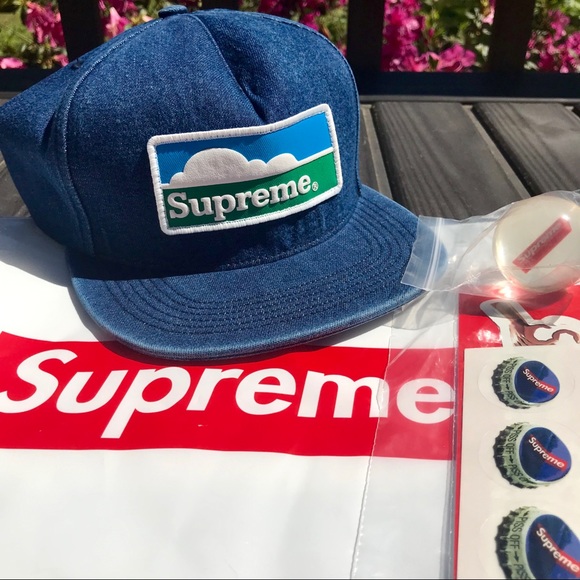 Supreme Other - HP☀️🆕 SUPREME Horizon Denim 5 Panel Hat Bundle